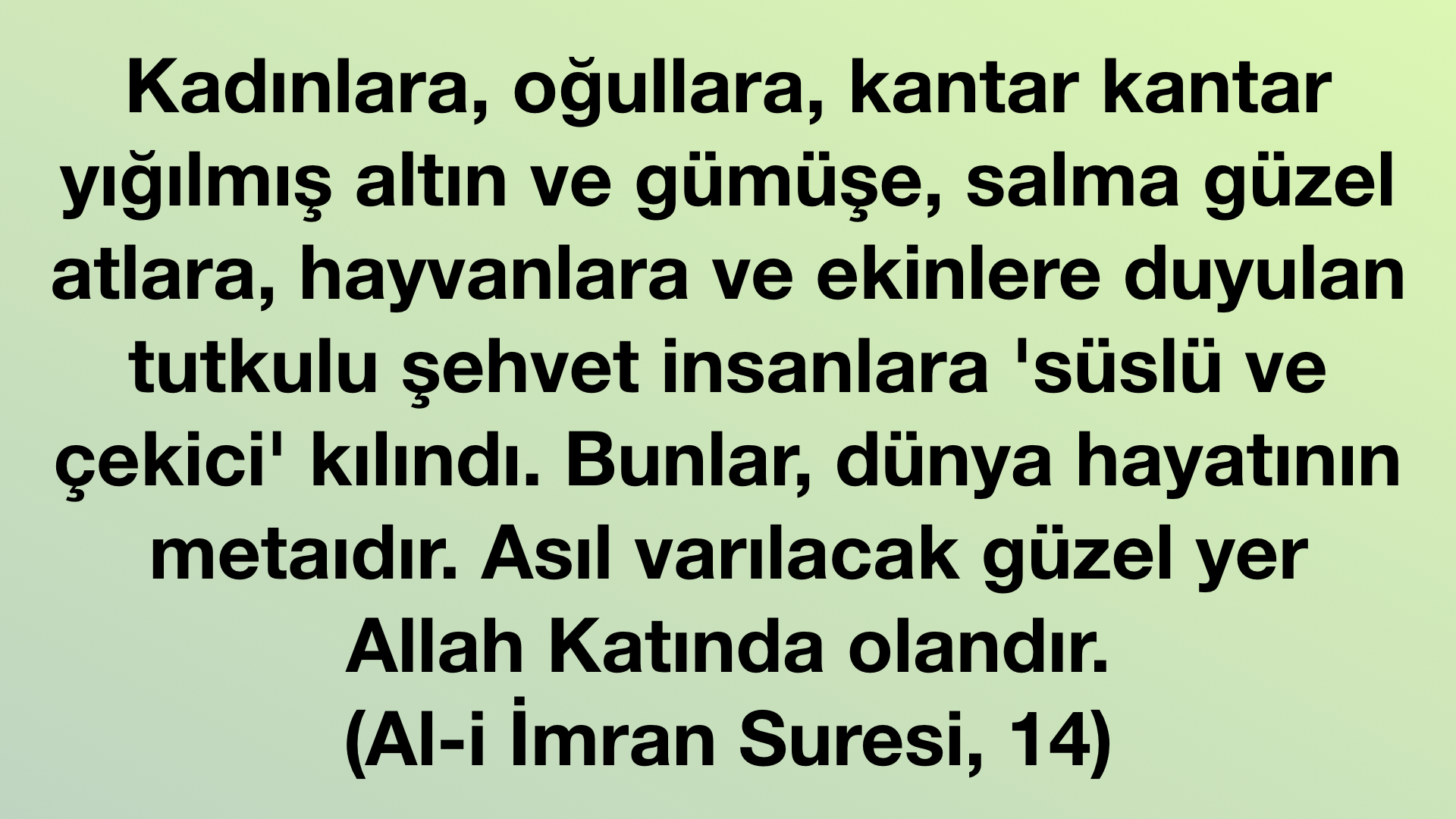 Al-i İmran Suresi, 14