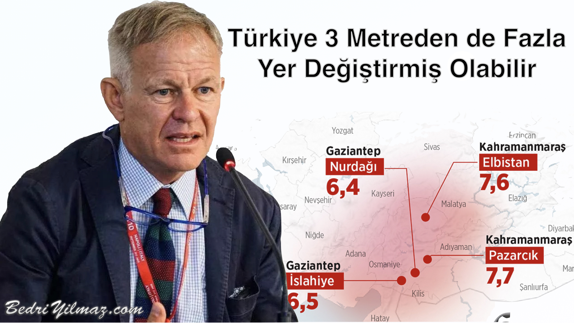 Türkiye 3 Metreden de Fazla Yer Değiştirmiş Olabilir - Carlo Doglioni