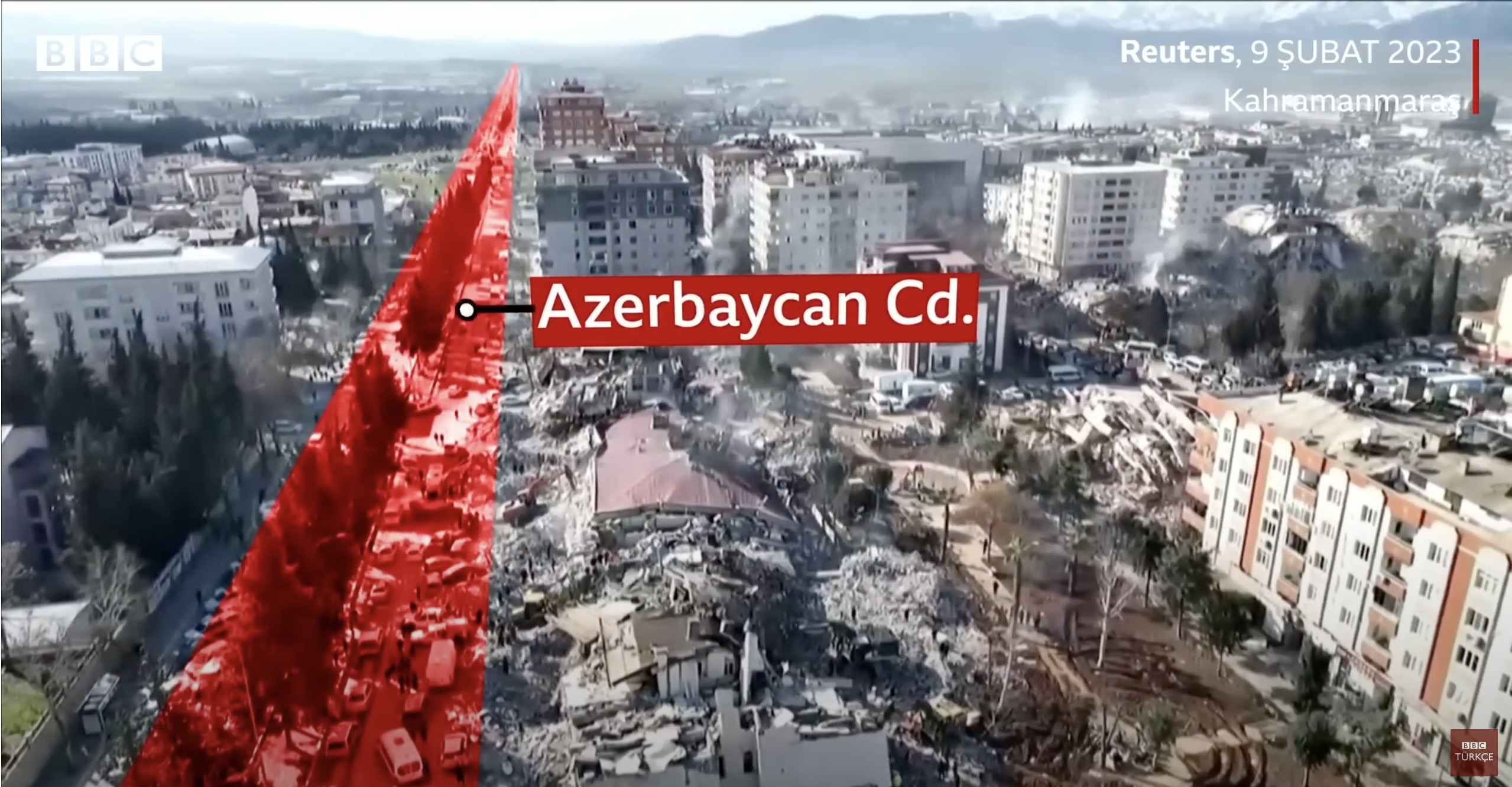 Depremden Önce ve Sonra Görüntülerle Yıkımın Boyutları