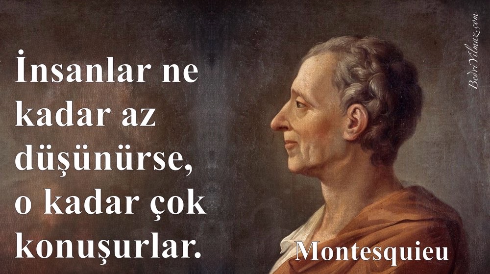 Konuşmak – Montesquieu