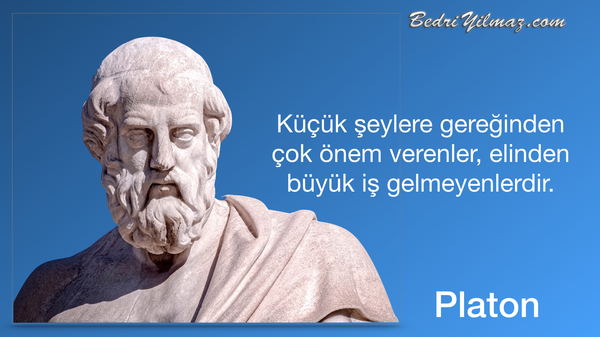 Küçük Şeyleri Dert Edinmek - Platon