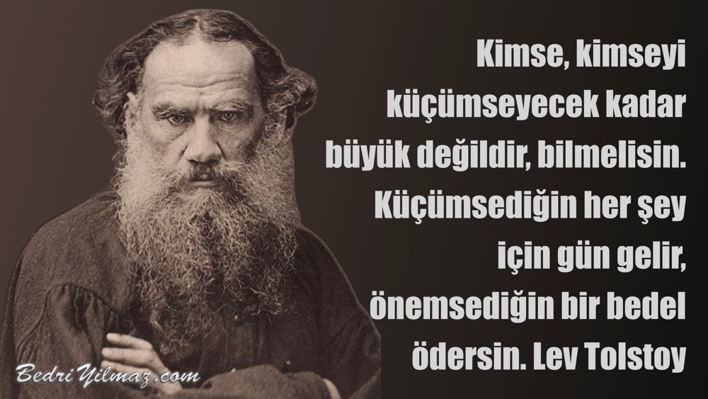 Küçümsemek - Lev Tolstoy