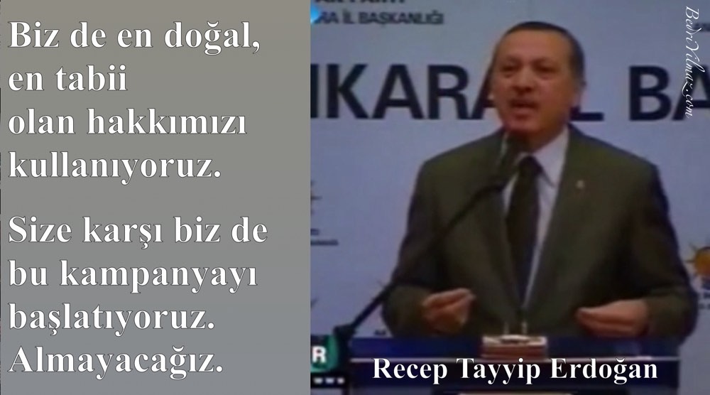 Medya Boykotu - Recep Tayyip Erdoğan