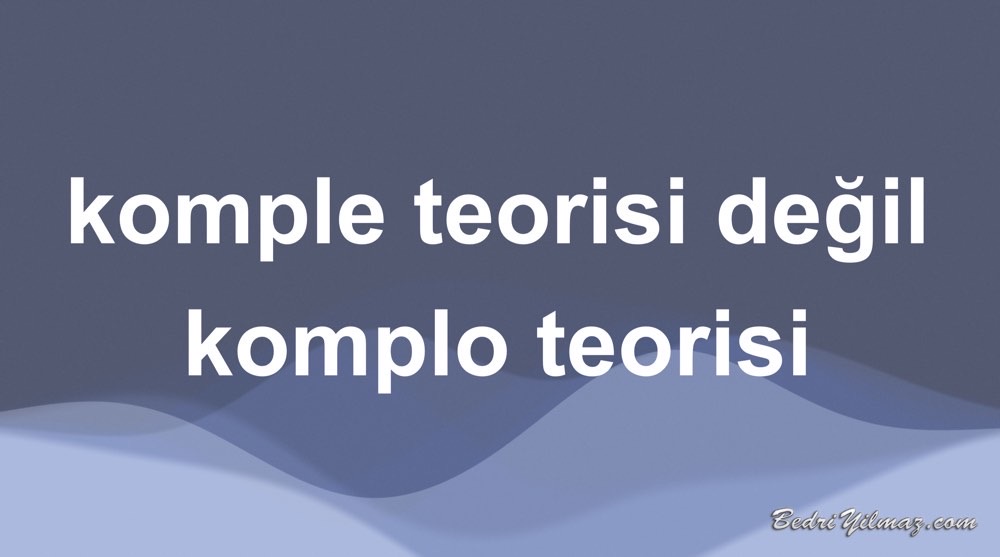 komplo teorisi