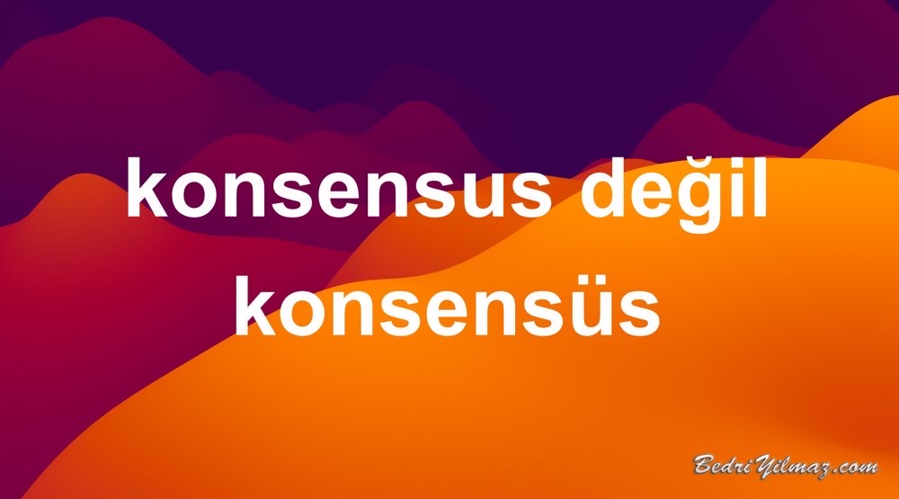 konsensüs