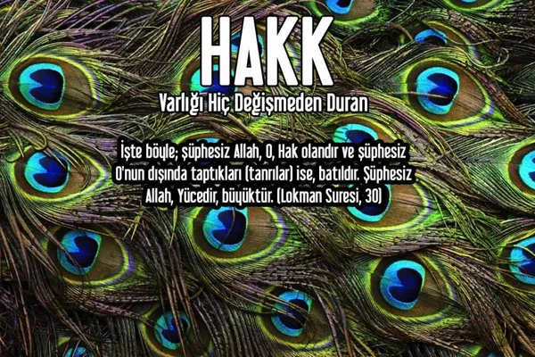 Allah'ın İsimleri - HAKK