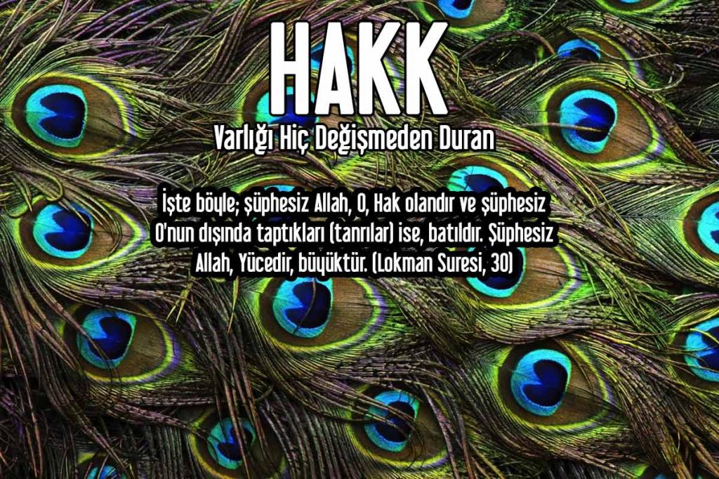 Allah'ın İsimleri - HAKK