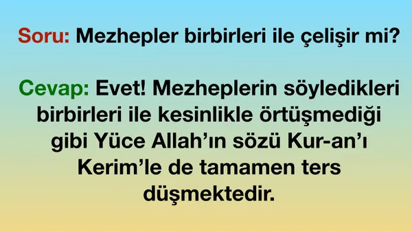 Mezhepler Çelişir