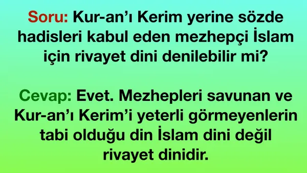 Rivayet Dini