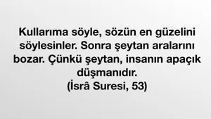 Kuran Ayeti - İsra Suresi, 53