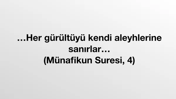 Kuran Ayeti - Münafikun Suresi, 4