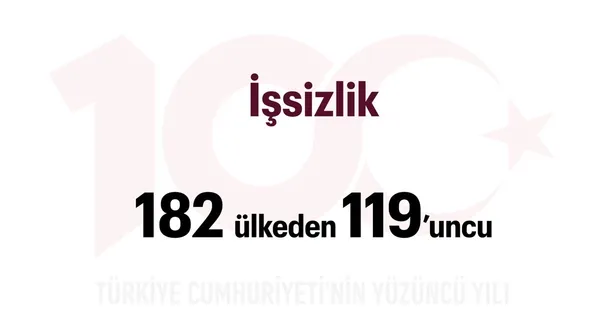 Türkiye Yüzyılı: İşsizlik