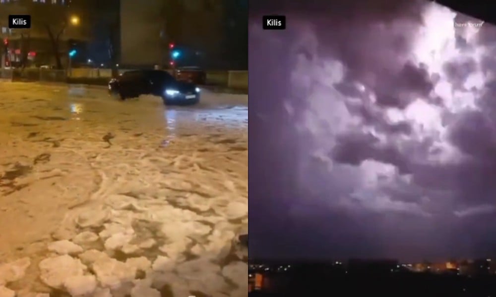 Kilis'te Süper Hücre Fırtınası