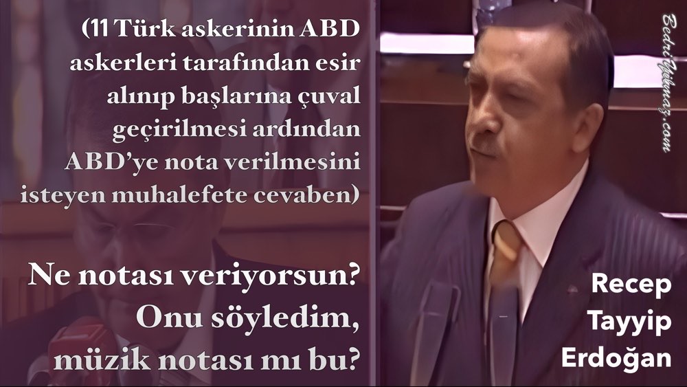 Müzik Notası - Recep Tayyip Erdoğan