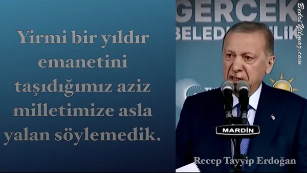 Yalan – Recep Tayyip Erdoğan