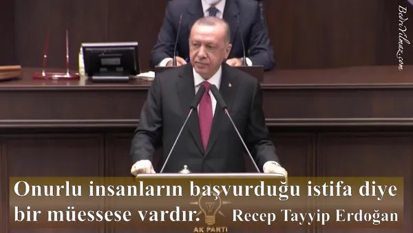 İstifa - Recep Tayyip Erdoğan