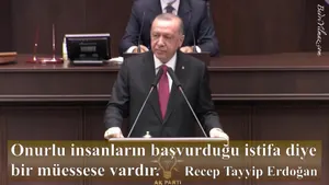 İstifa - Recep Tayyip Erdoğan