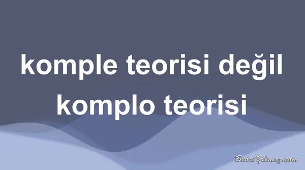 komplo teorisi