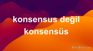 konsensüs