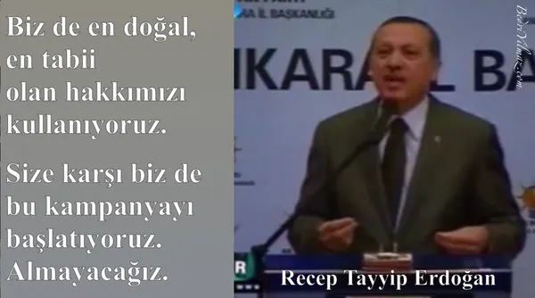 Medya Boykotu - Recep Tayyip Erdoğan