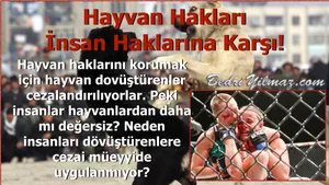 Hayvan Hakları İnsan Haklarına Karşı! - Bedri Yılmaz