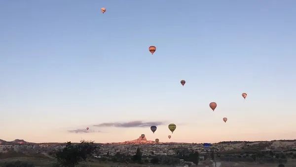 Timelapse - Kapadokyada Sıcak Hava Balonu