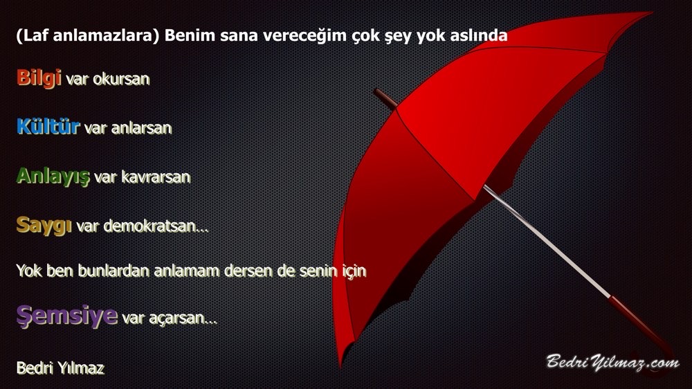 Şemsiye – Bedri Yılmaz