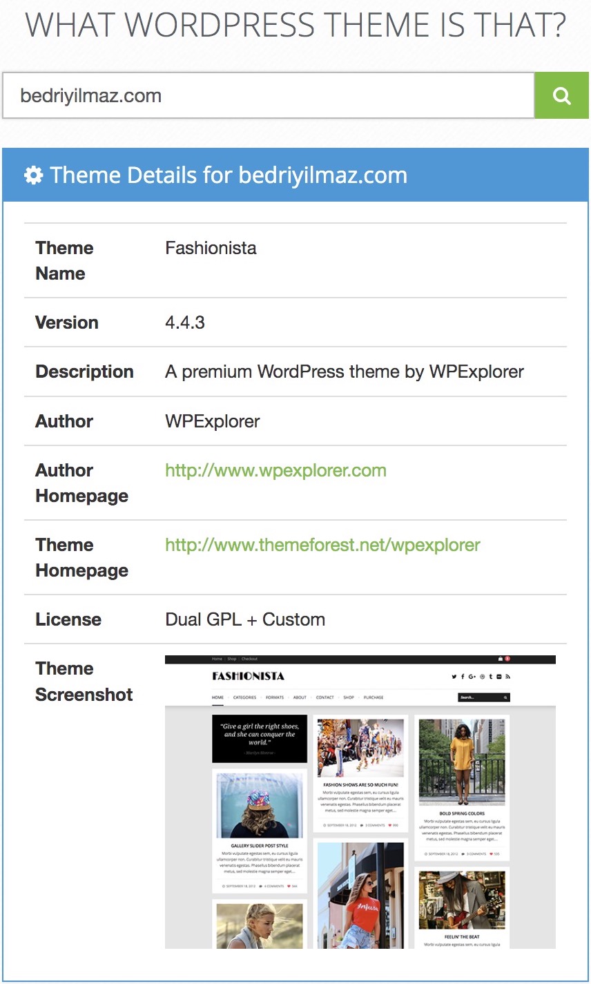 What WP Theme Is That