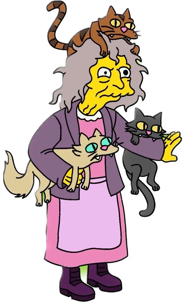Kızınca Kedi Atan "Simpsonlar"daki Çılgın Kedi Kadın