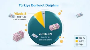 Tedavüldeki Banknotların Kupür Dağılımı - Haziran 2026