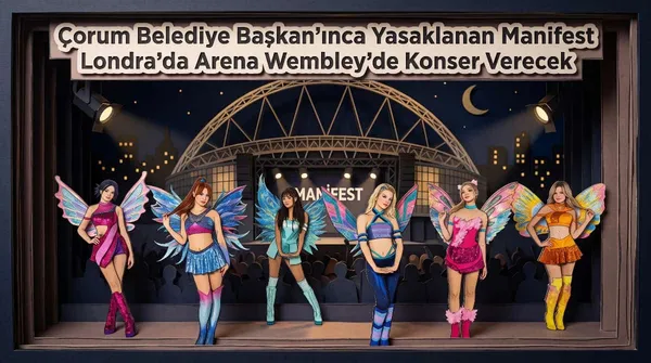 Manifest Türkiye Çorum'da Yasaklı, İngiltere Wembley'de Baştacı