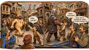 Kral Çıplak Karikatürü