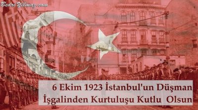 İstanbul’un Kurtuluşu Kutlu Olsun