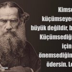 Küçümsemek – Lev Tolstoy