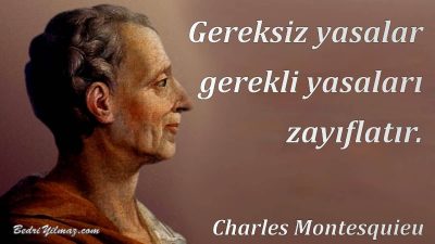 Yasalar – Charles Montesquieu