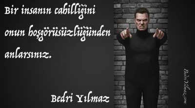 Cahillik Seviyesi – Bedri Yılmaz